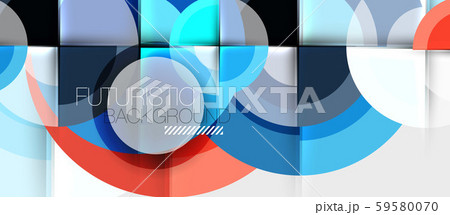 Geometric design abstract background - circles Geometric design abstract background - circles 59580070