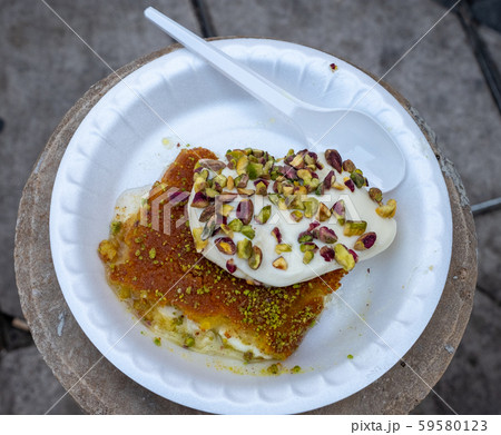 Arabic dessert Kunafa Arabic dessert Kunafa 59580123
