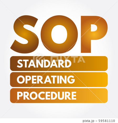 SOP - Standard Operating Procedure acronymのイラスト素材 [59581110] - PIXTA