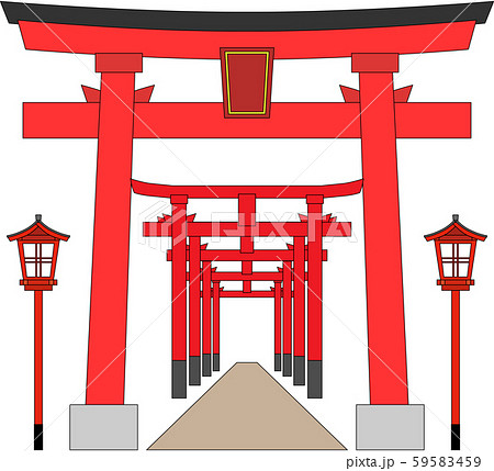 鳥居の列縁あり 59583459