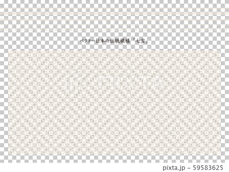 Vector Japanese traditional pattern Cloisonne with decorative borders 59583625