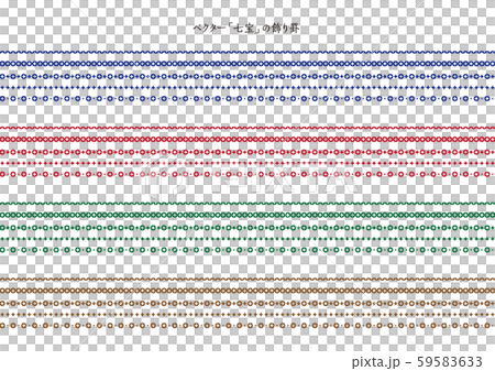 ベクター日本の伝統模様 七宝 飾り罫 ベクター日本の伝統模様 七宝 飾り罫 59583633