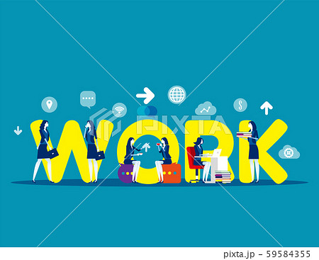 Business modern people. Concept buisness vector 59584355