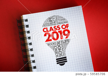 CLASS OF 2019 light bulb word cloud collage CLASS OF 2019 light bulb word cloud collage 59585706