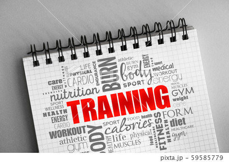 TRAINING word cloud, fitness, sport TRAINING word cloud, fitness, sport 59585779