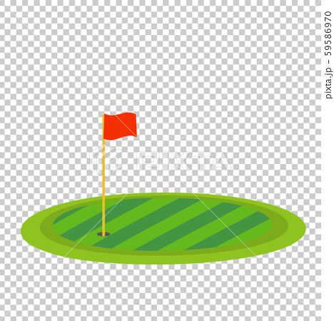 ゴルフ グリーンのイラスト素材