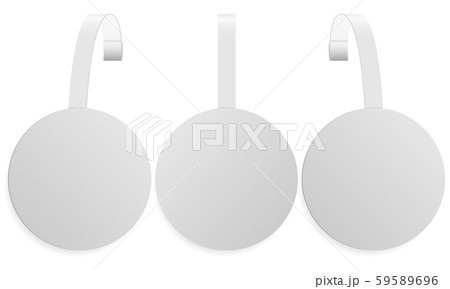 Wobbler mockup. Store shelves dangler. Sale design 59589696