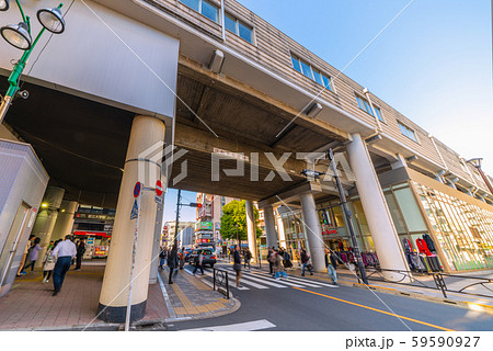 日本の東京都市景観 東急電鉄 都立大学駅などを望む 日本の東京都市景観 東急電鉄 都立大学駅などを望む 59590927