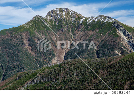 南アルプス 塩見岳 (三伏山から望む) 南アルプス 塩見岳 (三伏山から望む) 59592244