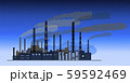 vector drawing silhouette of industrial factory 59592469