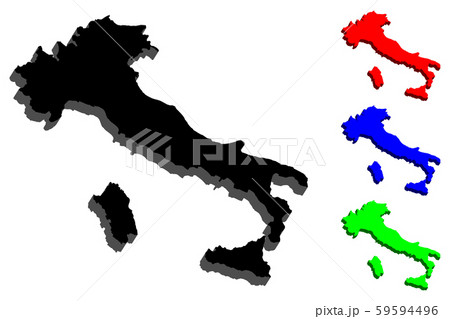 3D map of Italy 59594496