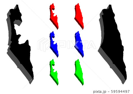 3D map of Israel 59594497