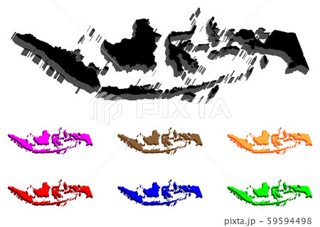 3D map of Indonesia 59594498