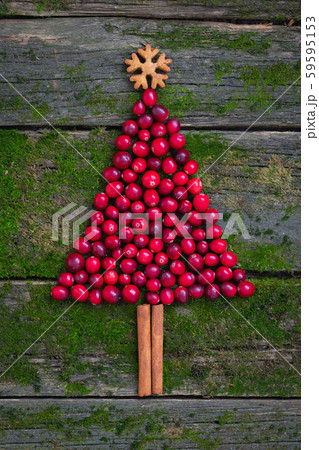 Christmas tree shaped fresh cranberries with Christmas tree shaped fresh cranberries with 59595153