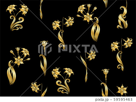 Narcissus. Seamless pattern, background. Narcissus. Seamless pattern, background. 59595463