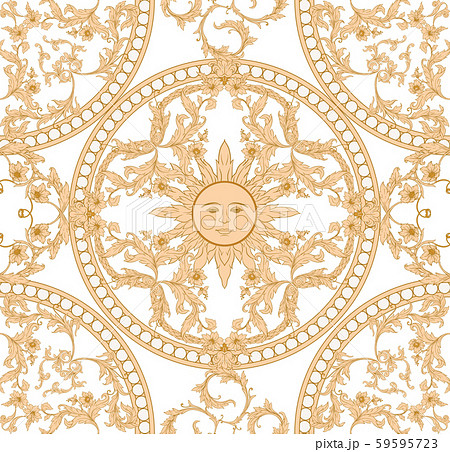 Seamless pattern, background In baroque 59595723