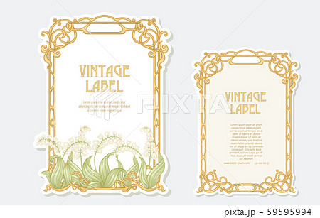 Lily of the valley. Set of 2 labels, Lily of the valley. Set of 2 labels, 59595994