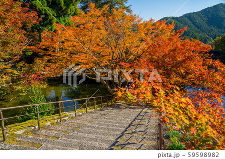 丹波紅葉三山 円通寺の写真素材 5959