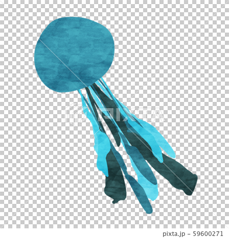 Blue jellyfish 59600271