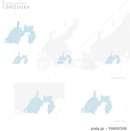 dotted Japan map, Shizuoka 59600566