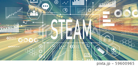 STEAM with abstract high speed technology STEAM with abstract high speed technology 59600965