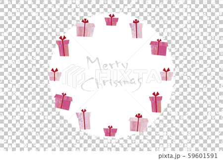 クリスマスカード(丸く並んだプレゼント) クリスマスカード(丸く並んだプレゼント) 59601591