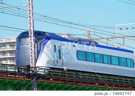 中央線多摩川橋梁を通過するE353系 59602747