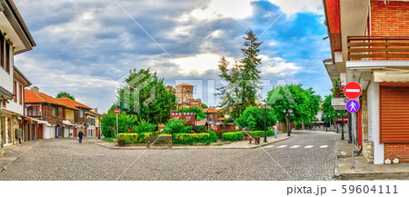Streets of the old town of Nessebar, Bulgaria 59604111