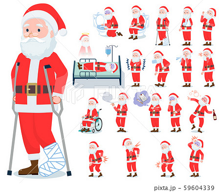 flat type Santa Claus_sickness flat type Santa Claus_sickness 59604339