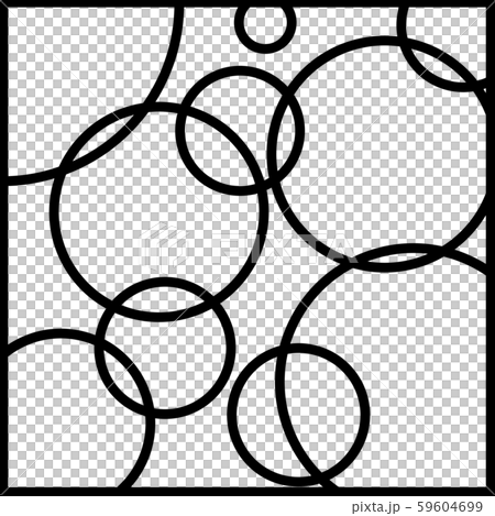 ステンドグラス サークル枠のみのイラスト素材 59604699 Pixta