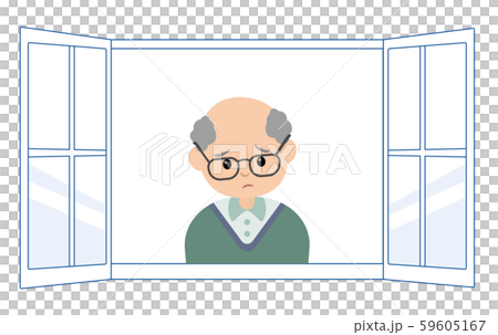 悩むシニア男性 59605167
