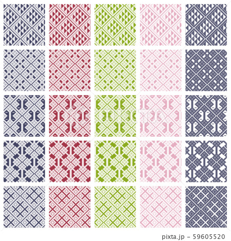 津軽こぎん刺しタイルパターン 59605520