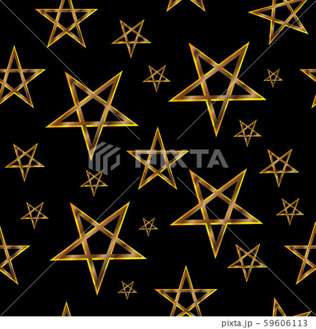 Pentagram seamless pattern, 59606113