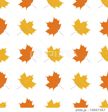 Seamless vector pattern with autumn leaves on a 59607367