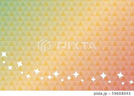 レインボーカラーの幾何学模様の背景と星のラインの壁紙 59608043