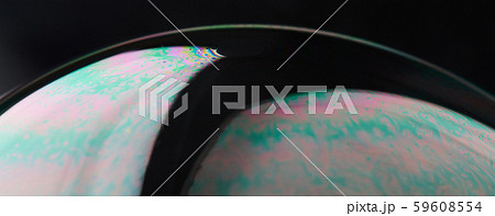 Sphere of soap bubble close up 59608554