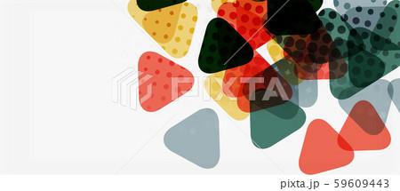 Vector triangle geometric abstract composition background. Retro vector illustration. Ornament Vector triangle geometric abstract composition background. Retro vector illustration. Ornament 59609443