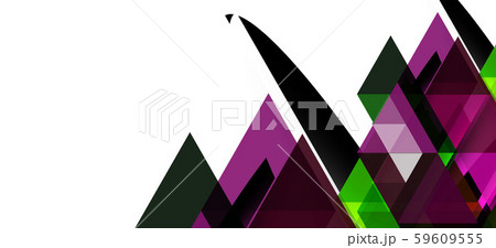 Modern mosaic triangle template background, great design for any purposes. Abstract geometric 59609555