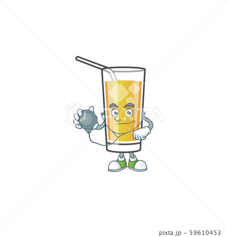 Cartoon sweet apple cider with doctor mascot 59610453