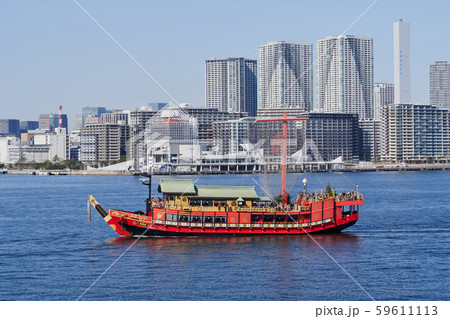 都市風景　東京湾　海岸の風景 59611113