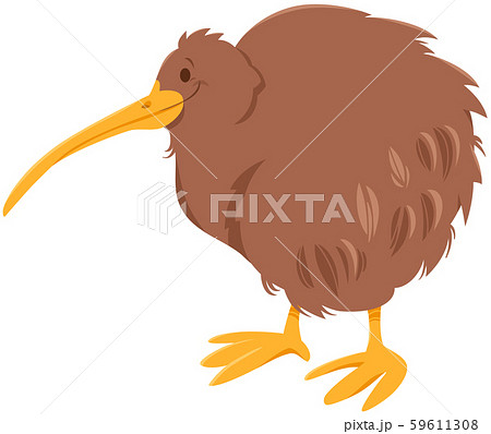 Kiwi Bird Cartoon Animal Characterのイラスト素材 59611308 Pixta