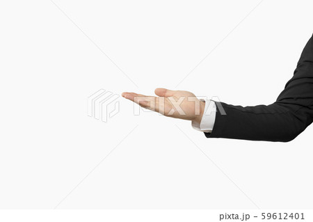 ビジネス ジャケットブラック 腕 背景イエロー ビジネス ジャケットブラック 腕 背景イエロー 59612401