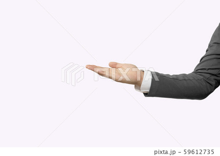 ビジネス ジャケットグレー 腕 背景ピンク ビジネス ジャケットグレー 腕 背景ピンク 59612735