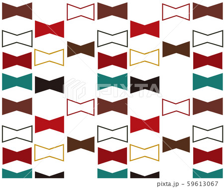 リボン 壁紙 パターン 蝶ネクタイ のイラスト素材