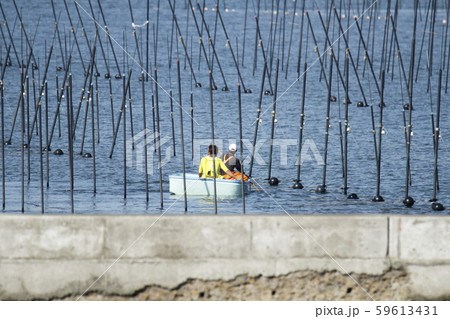 大牟田市 三池港 海苔船、 大牟田市 三池港 海苔船、 59613431