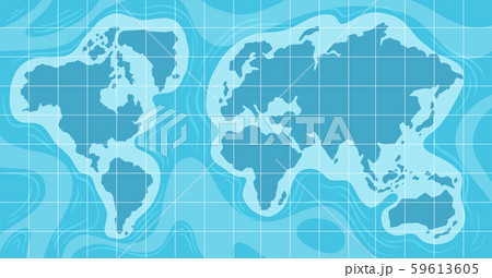 A Ocean Blue World Map A Ocean Blue World Map 59613605