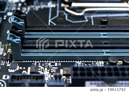 IT機器の基盤　メモリースロット 59613792