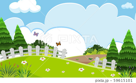 Beautiful Natural Mountain Hill Landscape 59615101