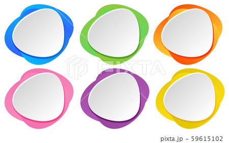 Six Different Colour Pattern on White Background Six Different Colour Pattern on White Background 59615102