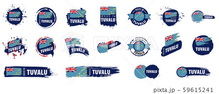 Tuvalu flag, vector illustration on a white background Tuvalu flag, vector illustration on a white background 59615241